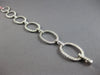 EXTRA LARGE 5.11CT DIAMOND 14KT WHITE GOLD 3D CLASSIC OPEN OVAL TENNIS BRACELET