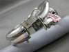 ESTATE EXTRA WIDE 1.80CT BLACK DIAMOND 14K WHITE GOLD LOVE KNOT BANGLE BRACELET