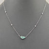 1.85CT DIAMOND & AAA PARAIBA TOURMALINE 18KT WHITE GOLD 3D BY THE YARD NECKLACE