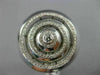 ESTATE EXTRA LARGE .82CT DIAMOND 14KT WHITE GOLD MULTI CIRCULAR PAVE ETOILE RING