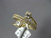 .50CT DIAMOND 18KT YELLOW GOLD ROUND BAGUETTE & OVAL MULTI ROW CRISS CROSS RING