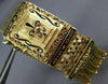 ANTIQUE GENEVA AAA ENAMEL 14K YELLOW GOLD 3D HIDDEN WATCH TASSEL BRACELET #20612