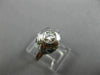 ANTIQUE .45CT DIAMOND SAPPHIRE 14K WHITE GOLD 3D FILIGREE ENGAGEMENT RING #25574