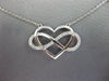 ESTATE .56CT DIAMOND 14KT WHITE & ROSE GOLD BY THE YARD INFINITY HEART NECKLACE