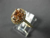 ESTATE WIDE 1.15CT DIAMOND & AAA MORGANITE 14K ROSE GOLD 3D HALO ENGAGEMENT RING
