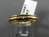 ESTATE .15CT DIAMOND 14KT YELLOW GOLD 3D CLASSIC ETOILE ANNIVERSARY RING #12887
