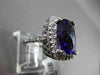 ESTATE 6.22CTW DIAMOND & AAA AMETHYST 14KT WHITE GOLD FILIGREE ENGAGEMENT RING