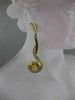 ESTATE 6.65CTW DIAMOND ROUND CITRINE 18K YELLOW GOLD HANGING EARRINGS 50MM #2313