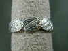 ESTATE .50CT DIAMOND 18KT WHITE GOLD 3D ETERNITY WEDDING ANNIVERSARY RING #6355