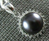 ESTATE .11CT DIAMOND & AAA TAHITIAN PEARL 14KT WHITE GOLD 3D ROUND HALO PENDANT
