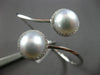 LARGE .51CT DIAMOND & AAA SOUTH SEA PEARL 18KT WHITE GOLD FLOWER BANGLE BRACELET