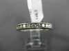 ESTATE .36CT DIAMOND 14KT WHITE GOLD 3D ETERNITY WEDDING ANNIVERSARY RING #1183
