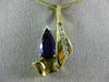 ESTATE 2.80CT DIAMOND & AAA AMETHYST 14KT 2 TONE GOLD 3D ENHANCER PENDANT #13071