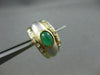 ESTATE .80CT DIAMOND & EMERALD 14KT YELLOW & WHITE GOLD CLIP ON EARRINGS #21748