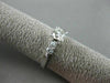 ANTIQUE .93CT DIAMOND PLATINUM SOLITAIRE FISHTAIL 5 STONE ENGAGEMENT RING #19022