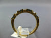 ESTATE .67CT DIAMOND & AAA SAPPHIRE 14KT YELLOW GOLD 3D 7 STONE ENGAGEMENT RING