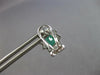 1.96CT DIAMOND & AAA EMERALD 18K WHITE GOLD OVAL FLOWER CLIP ON HANGING EARRINGS