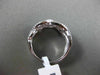 ESTATE WIDE .80CT DIAMOND 18K WHITE GOLD CRISS CROSS SEMI ETERNITY INFINITY RING