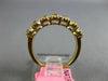 ESTATE .96CT WHITE & FANCY YELLOW DIAMOND 18KT YELLOW GOLD HALO ANNIVERSARY RING