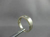 ESTATE .17CT DIAMOND 18KT WHITE & YELLOW GOLD MATTE SINGLE STONE MENS RING #9336