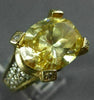 ESTATE EXTRA LARGE 8.52CT DIAMOND & AAA YELLOW TOPAZ 14KT TWO TONE GOLD FUN RING
