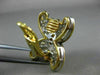 ESTATE LARGE 2.40CT DIAMOND 18KT YELLOW GOLD & PLATINUM X LOVE CLIP ON EARRINGS