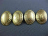 ANTIQUE 14KT YELLOW GOLD 3D CLASSIC HANDCRAFTED FILIGREE DOUBLE SIDED CUFF LINK