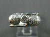 ANTIQUE .60CT OLD MINE ROUND DIAMOND 14KT WHITE GOLD BEZEL PROMISE RING #21535