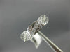 ANTIQUE WIDE .45CT DIAMOND 18K WHITE GOLD FILIGREE ETERNITY SQUARE RING #9416