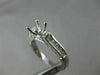 ESTATE .45CT DIAMOND 14K WHITE GOLD FILIGREE MILGRAIN SEMI MOUNT ENGAGEMENT RING