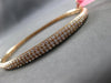 WIDE 1.73CT PINK DIAMOND 18KT ROSE GOLD CLASSIC MULTI ROW CUFF BANGLE BRACELET