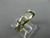 ESTATE .60CT DIAMOND 14KT WHITE & YELLOW GOLD 3D WEDDING ANNIVERSARY RING #1001