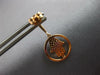.36CT DIAMOND 14KT ROSE GOLD 3D LUCKY CHAMSA HAMSA CIRCULAR FUN HANGING EARRINGS