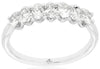 .75CT DIAMOND 14KT WHITE GOLD CLASSIC OVAL SHARED PRONG WEDDING ANNIVERSARY RING