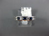 .35CT DIAMOND & AAA SAPPHIRE 14K WHITE GOLD 5 STONE CHANNEL ANNIVERSARY RING 123