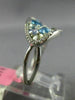 ESTATE 1.68CT DIAMOND & AAA EXTRA FACET MULTI GEM 14KT WHITE GOLD 3D OVAL RING