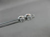 ESTATE .50CT ROUND DIAMOND 14K WHITE GOLD 4 PRONG SCREW BACK EARRINGS 4mm #19450
