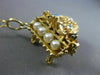 ANTIQUE LARGE .52CT MULTI GEM 14K YELLOW GOLD HANDCRAFTED PIANO PENDANT #26439