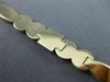 ESTATE WIDE 14KT YELLOW GOLD 3D CLASSIC OVAL CIRCULAR LINK BRACELET #23297