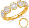 ESTATE .81CT DIAMOND 14KT YELLOW GOLD 3D MULTI FLOWER FILIGREE MILGRAIN FUN RING
