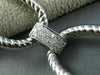 ESTATE WIDE & LONG .20CT DIAMOND 14K WHITE GOLD 3D OVAL OPEN LINK BRACELET FG VS
