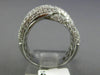 ESTATE LARGE 3.14CT DIAMOND 14KT WHITE GOLD 3D MULTI ROW INFINITY LOVE KNOT RING
