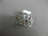 ESTATE LARGE 1.0CT DIAMOND 14K WHITE GOLD 3D INFINITY LOVE KNOT ANNIVERSARY RING