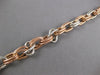 ESTATE LONG .96CT DIAMOND 14KT WHITE & ROSE GOLD OVAL LINK TOGGLE LOVE BRACELET