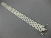 ESTATE WIDE 5.50CT DIAMOND 14KT WHITE GOLD 3D CLASSIC LINK TENNIS BRACELET #1483