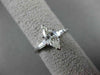 ESTATE WIDE .95CT DIAMOND MARQUISE 14K WHITE GOLD 3 STONE ENGAGEMENT RING #22182