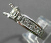LARGE 2.20CT DIAMOND 14KT WHITE GOLD PRINCESS SEMI MOUNT ENGAGEMENT RING #21990