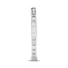 LARGE 3.0CT DIAMOND 14K WHITE GOLD 3D CLASSIC INSIDE OUT HOOP HANGING EARRINGS