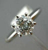 ESTATE EGL .80CT DIAMOND PLATINUM SOLITAIRE 6 PRONG ENGAGEMENT RING E SI1 #1905