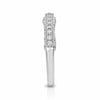 .46CT DIAMOND 18KT WHITE GOLD 3D FILIGREE SEMI ETERNITY WEDDING ANNIVERSARY RING